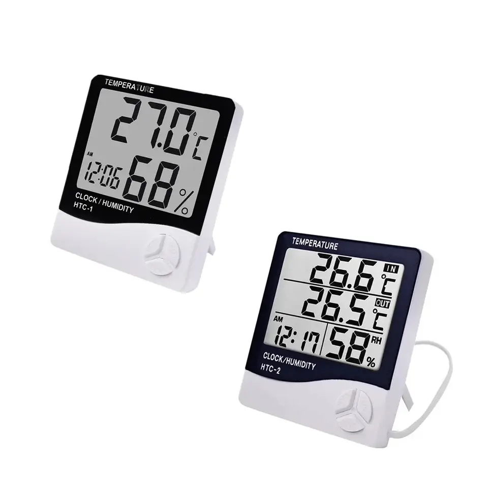 Garden Weather Station - Indoor LCD Digital Thermometer And Hygrometer