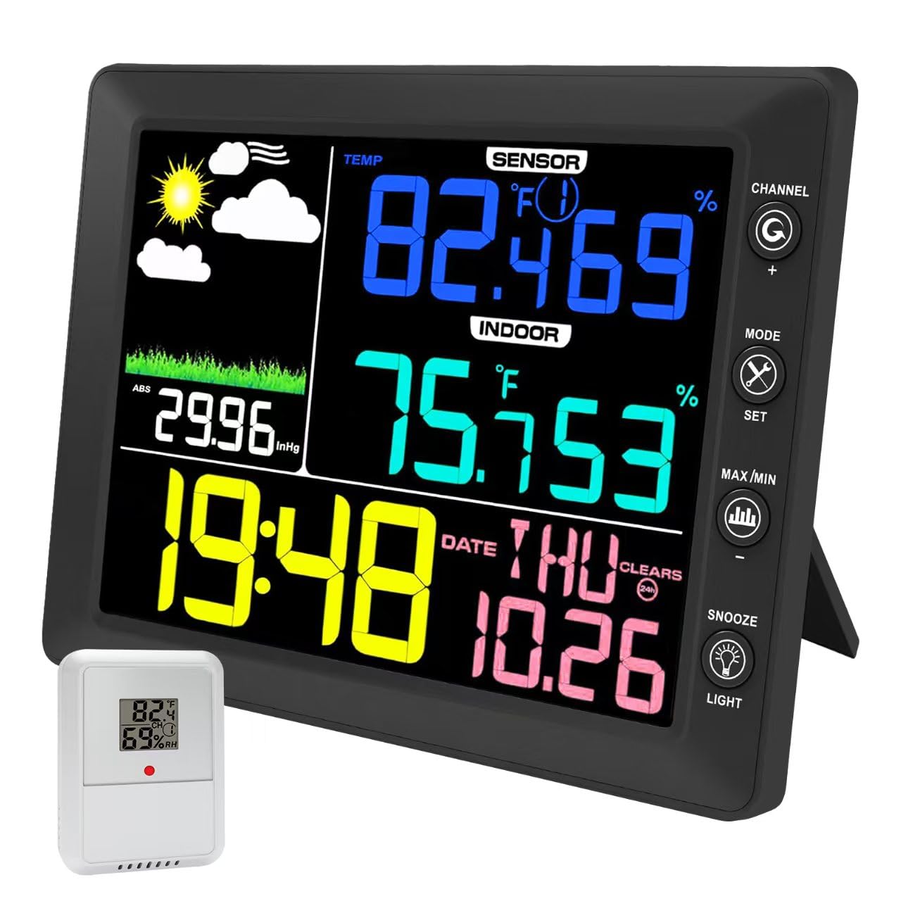 Garden Weather Station - Wireless Weather Station with Outdoor Sensor