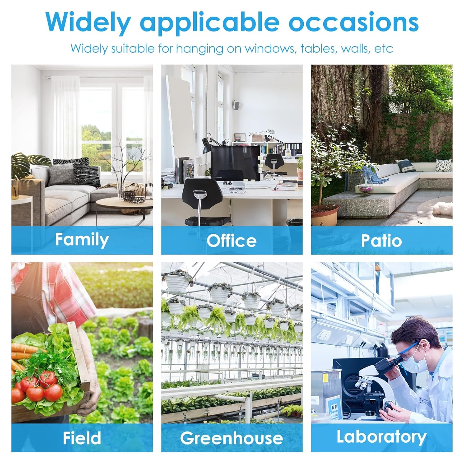 Outdoor/Indoor Thermometer Hyg - Garden Weather Station ulasan dan harga