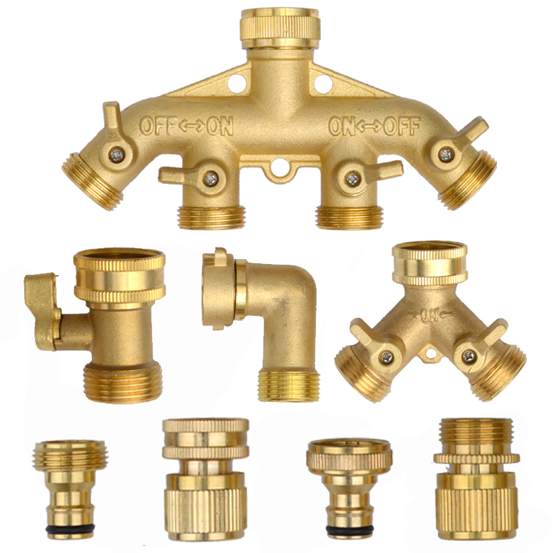 Heavy Duty Brass 1-2-4 way Spl - Smart Garden Hose Valve ulasan dan harga