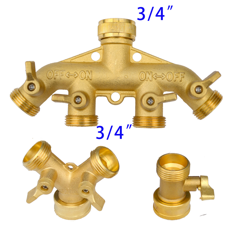 Heavy Duty Brass 1-2-4 way Spl - Smart Garden Hose Valve ulasan dan harga