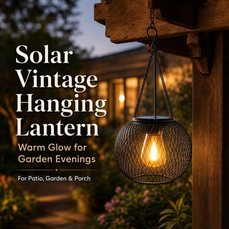 Solar Powered LED Hanging Floo - Smart Garden Solar ulasan dan harga