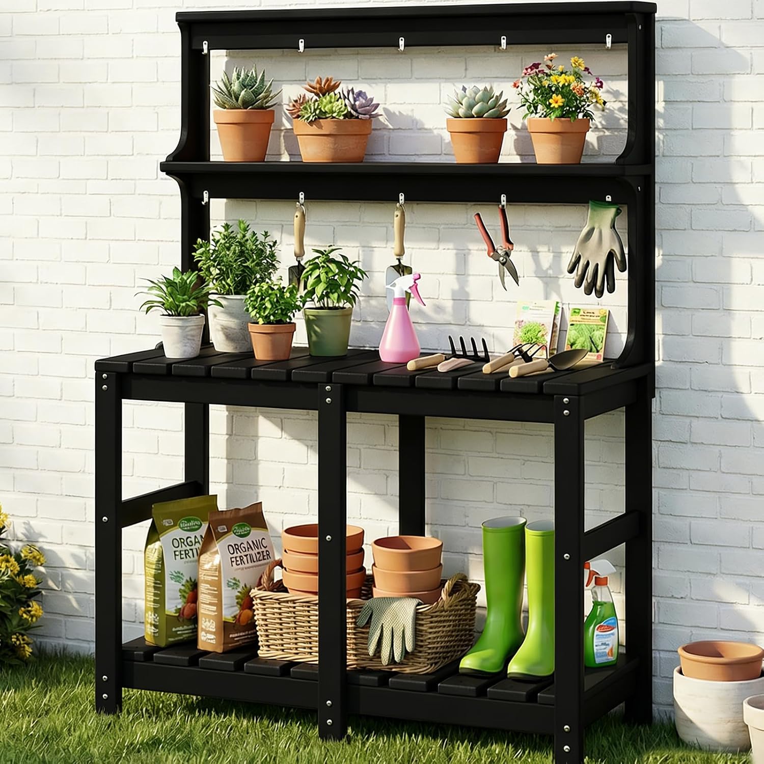 All Weather HDPE Potting Table - Garden Weather Station ulasan dan harga