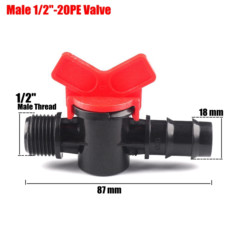 3pcs Mini Ball Valve 1/2
