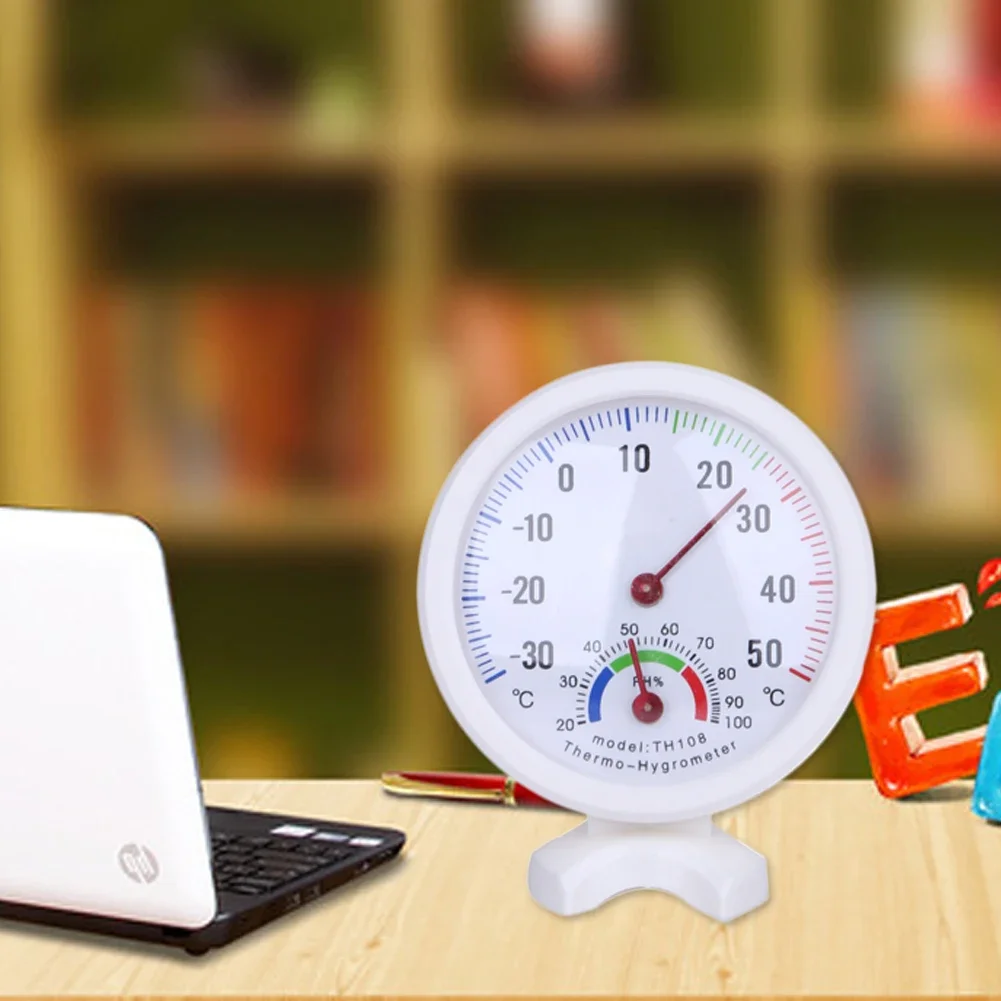 Mini Round Clock-Shaped Thermo - Garden Weather Station ulasan dan harga