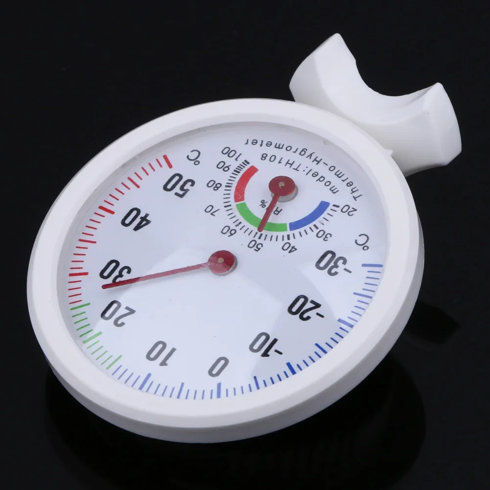 Mini Round Clock-Shaped Thermo - Garden Weather Station ulasan dan harga