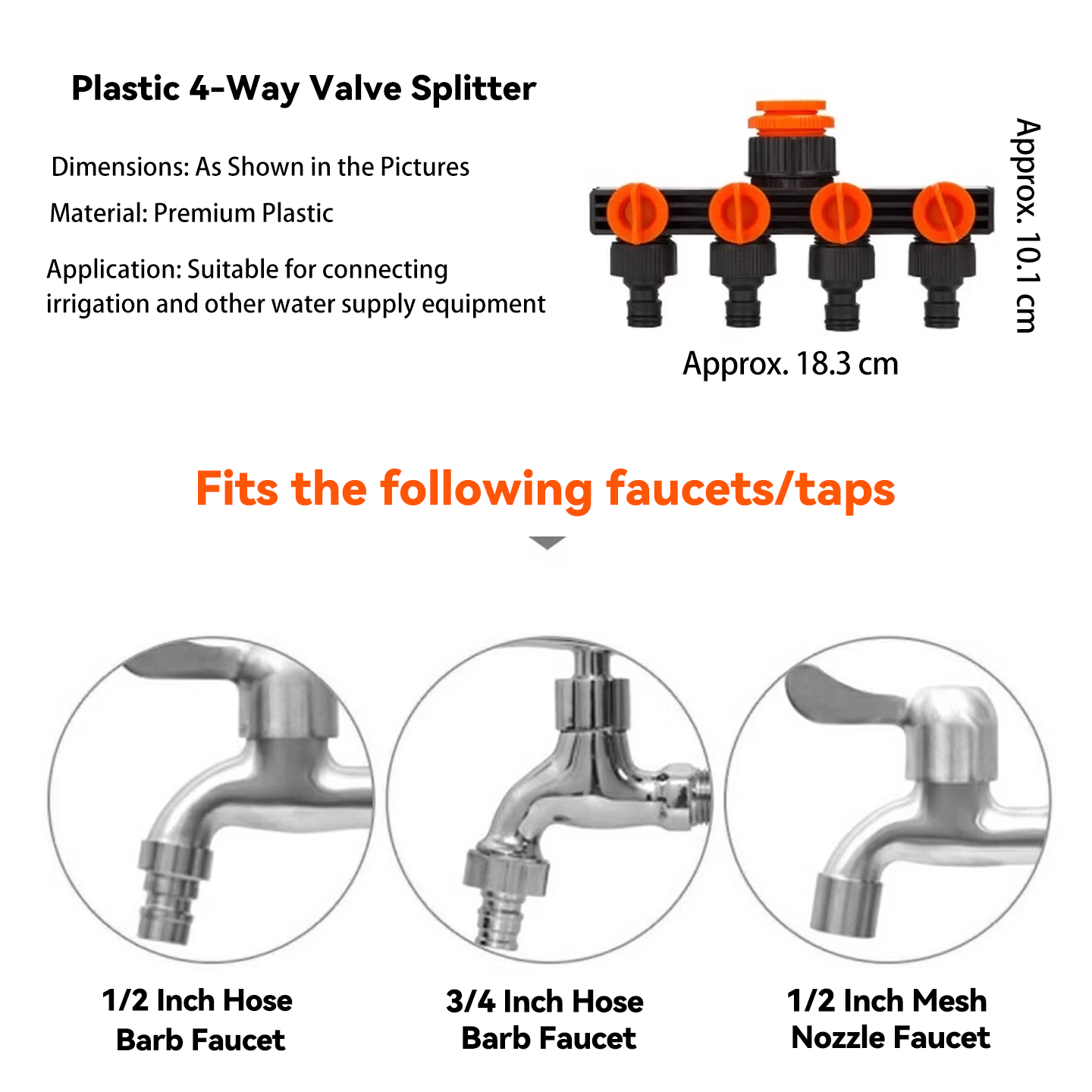 1 In 4 Out 5-Way Water Tap Spl - Smart Garden Hose Valve ulasan dan harga
