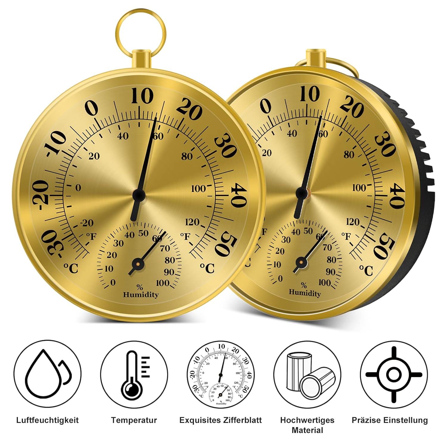 10CM Wall Thermometer Hygromet - Garden Weather Station ulasan dan harga