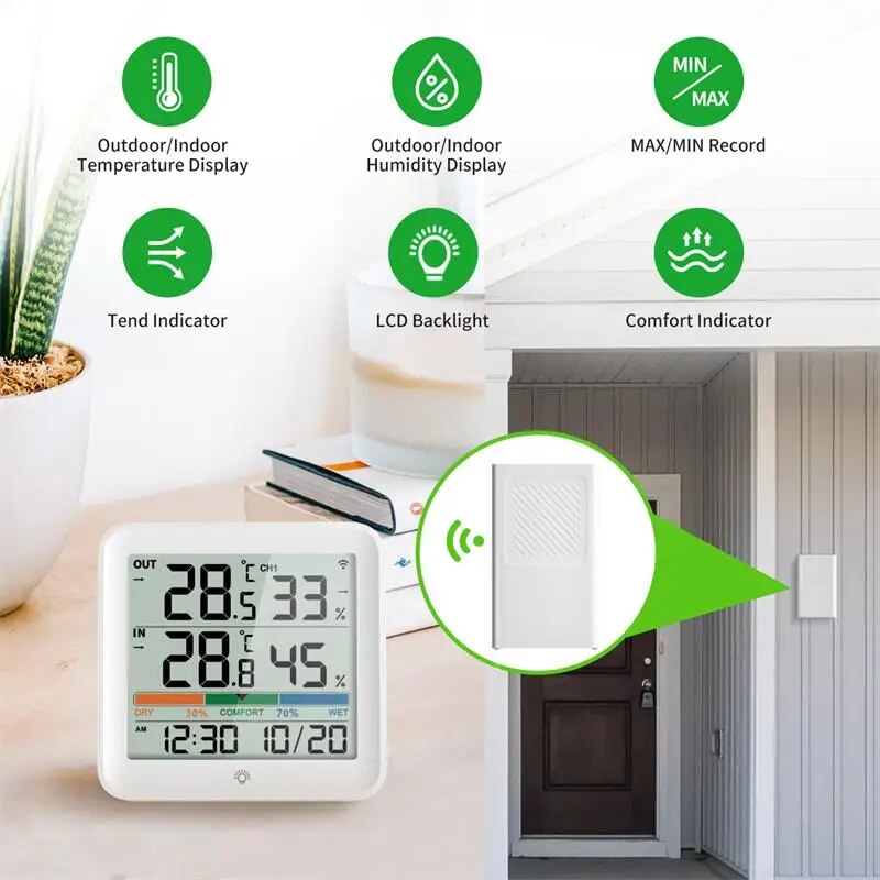 Digital Thermometer Hygrometer - Garden Weather Station ulasan dan harga