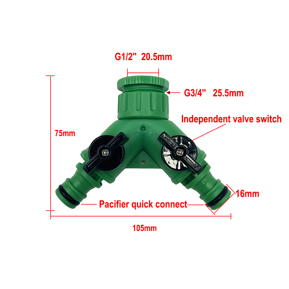1Pc Garden Tap Water Splitter  - Smart Garden Hose Valve ulasan dan harga