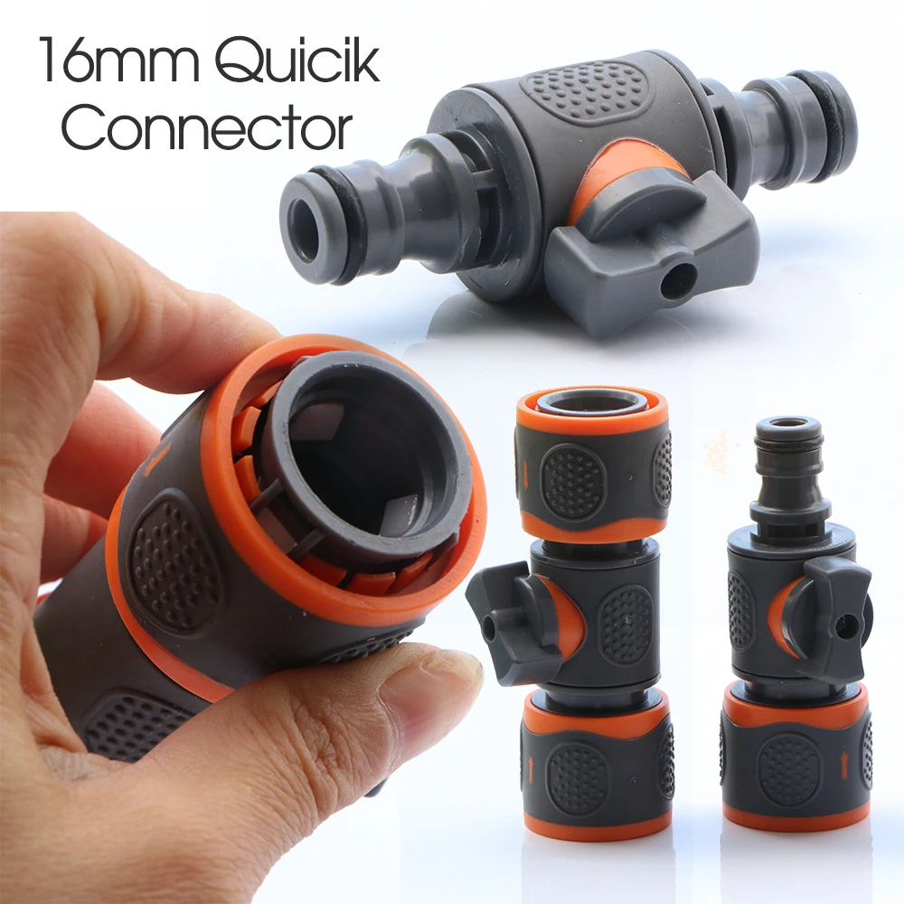 1pcs 16mm Ball Valve Hose Adap - Smart Garden Hose Valve ulasan dan harga