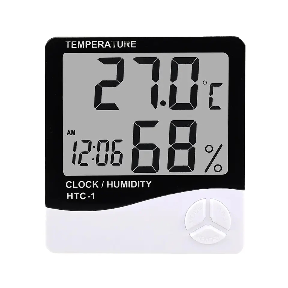 Indoor LCD Digital Thermometer - Garden Weather Station ulasan dan harga