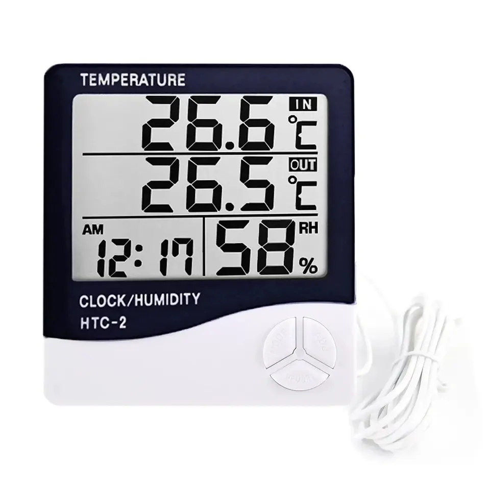Indoor LCD Digital Thermometer - Garden Weather Station ulasan dan harga