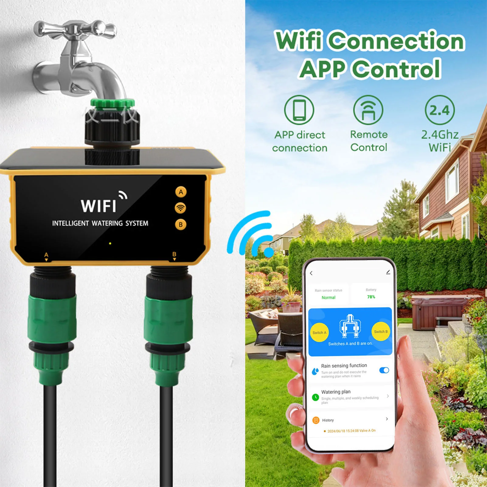 Solar WiFi Smart Irrigation Ti - Smart Garden Solar ulasan dan harga