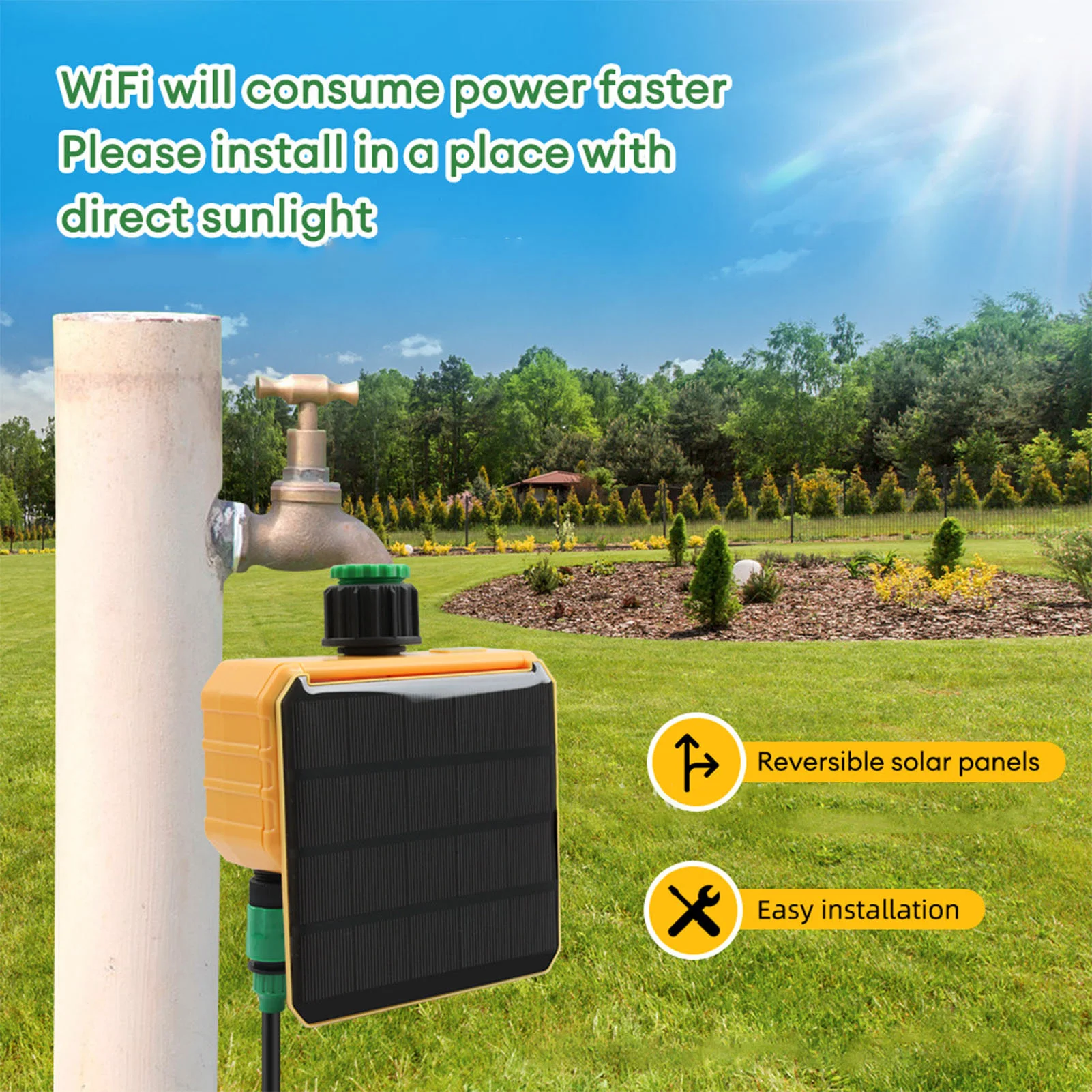 Solar WiFi Smart Irrigation Ti - Smart Garden Solar ulasan dan harga
