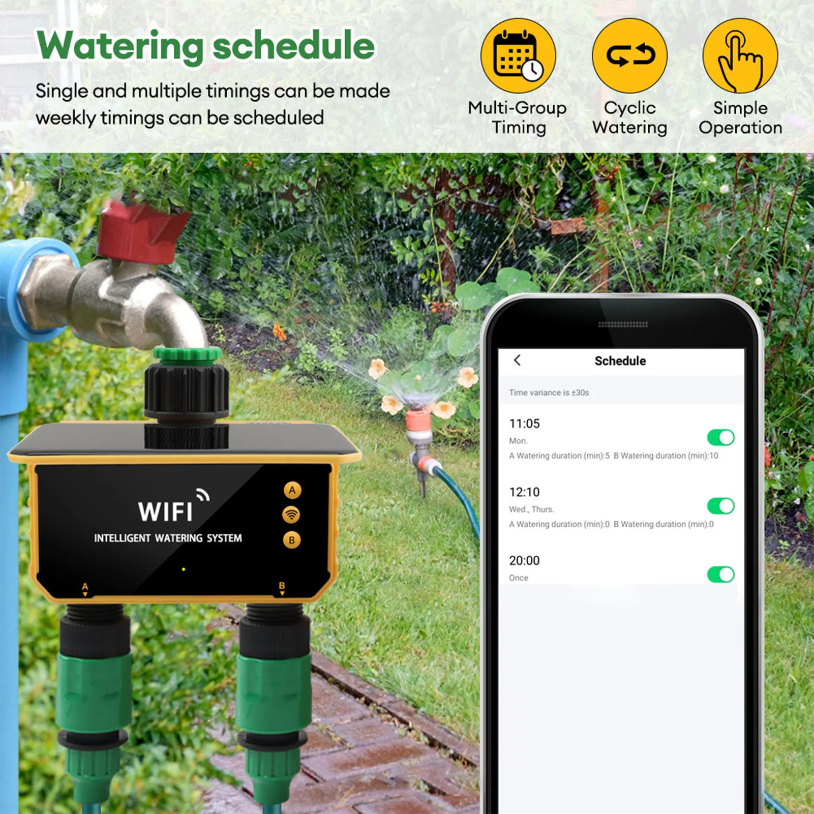 Solar WiFi Smart Irrigation Ti - Smart Garden Solar ulasan dan harga